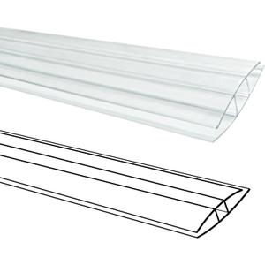 10 PCS Polycarbonate Greenhouse H-Clip Connectors 4ft Length, Fits 0.16 & 0.24 Twin-Wall Polycarbonate Panels Duty Dust, Rain & Moisture Protection Durable (H-Clip 4' 1.57 0.24)