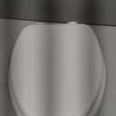 Mayfair Padded Toilet Seat, Cushioned Soft Vinyl over Wood Core Seat, Secure Hinges, Easy Clean, Made in USA, Elongated, White