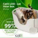 Catit Loo Litter Box, White, with Scoop