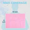 480 Pack Disposable Dental Bibs 13"x18", 3-Ply Waterproof Tattoo Bibs Sheet for Nail Salon, Dental Clinic, Feeding, Tattoo Shop (Pink)
