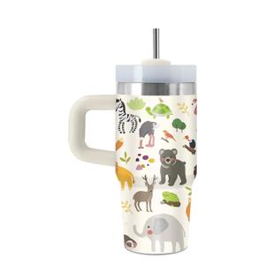 Animal Lovers Gifts for Daughter Women, 14 Oz Animal Tumbler with Handle & Straw, Thanksgiving Christmas Birthday Gift for Daughter Friend Teen Girl Sister Bestie, Animals Cup for Son, 1 PCS