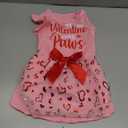 Dog Valentines Outfit Adorable Ruffle Dog Dress with Elegant Bowknot Tulle Puppy Clothes for Small Medium Dogs Cats Boys Girls Pets (L (Back: 16.1",Chest: 18"-20"))