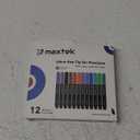 maxtek Dry Erase Markers, 0.7mm Ultra Fine Tip, Low Odor, 12 Count