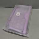 Hiroyuki Clear Makeup Bag Set, 3 Pack Transparent Toiletry Bags for Women (Purple)