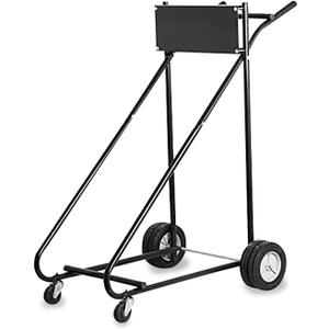 Outboard Motor Stand Cart, 315LBS Outboard Engine Stand,Boat Motor Carrier,Engine Carrier Cart Dolly Storage Transport Trailer for Shaft Motors