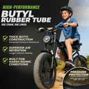 16 x 4.0 Inner Tube with Schrader Valve - Ideal for Kids Electric Bike with 16 Inch Fat Tires - Butyl Rubber Durable & Reliable Performance, 1 pc