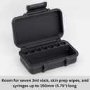 3ml Vial and Syringe Case | for Peptide Vials | Fridge and Freezer Safe for Travel and Fridge Organization