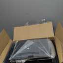 Furnulem 5 Drawer Black Dressers for Bedroom 2 Tier Shelf Storage Small Fabric Dresser for Closet Sturdy Metal Frame Modern Style Storage Cabinets Organization Units for Hallway Rooms