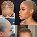 Atudew 24 PCS HD Wig Cap, Wig Caps for Women, Wig Cap for Lace Front Wig, Stocking Caps for Wigs, Bald Cap for Wig, Brown, Invisible, Super Thin, Nylon, Transparent, Elastic Wig Cap (12 Packs)