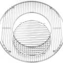 22.5 Hinged Cooking Grate for Weber, Charcoal Grill, Kettle, One-Touch Silver, Bar-B-Kettle, Master-Touch, Performer, Grill Grate Replacement Part for Weber