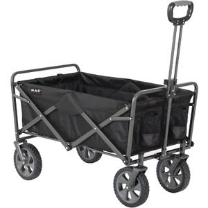 Mac Sports Collapsible Folding Outdoor Utility Wagon, Black, 