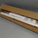 Tension Curtain Rod by EZFurni, 42 to 123 Inch, Heavy Duty Tension Rod for Windows, Anti-Slip White Curtain Rod Spring Tension, Adjustable Spring Loaded Curtain Rods No Drilling, Easy Install