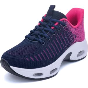 Women's Walking Shoes | Slip On | Fashion Sneakers | Running Tennis Shoes  (7.5, Violet)