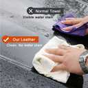 Chamois Cloth for Car - 35'' x 23.6'' (5.7 sq ft) - Extra Large Drying Natural Shammy Towel Real Leather Washing Cloth Cleaning Car Wipes