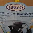 Graco Ready2Grow 2.0 Double Stroller, Twin Baby Stroller Features Bench Seat and Standing Platform Options, Compact Fold Perfect for Baby Travel, Rafa