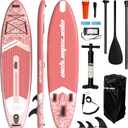 11'x34 Inflatable Paddle Board for Adults Youth, Extra Wide 430LBS Capacity SUP, Stable 2-3 Person Family for Lake Ocean Fishing Surfing Yoga, Includes Accessories