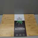 Kikcoin 2014 Bamboo Cutting Boards for Kitchen, Wooden Healthy Cutting Boards for Charcuterie, Vegetables, Cheese, Bread, Chopping Boards with Deep Juice Groove and Handle, Natural, Size: 20"L x 14"W
