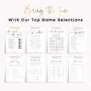 2 x GardenCity Bridal Shower Games Set for 25 Guests - 6 Fun Activities, Double-Sided Cards (Floral)