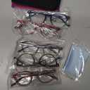 NORPERWIS 5 Pairs Reading Glasses - Standard Fit Spring Hinge Readers Glasses for Men and Women (Black Purple Red Blue Brown, 2.50)