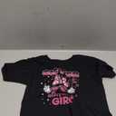 Sister Of The Birthday Girl Cute Pink Bow Family Matching T-Shirt (Small, Black)