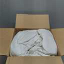 APSMILE Lightweight Feather Down Comforter Queen Size - Ultra Soft 100% Organic Cotton Quilted Duvet Insert, Thin Bedding Comforter for Warm Weather/Hot Sleepers (90x90, Ivory White)