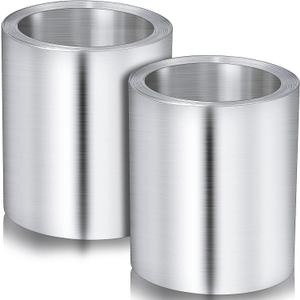 Ripeng 50 Feet Aluminum Flashing Roll Roof Flashing for Roof and Garden Preventing Roofing Stains Roof Strip for Moss and Mildew Prevention (2 Roll,6'' x 50' x 0.0078'')