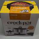 Crock-Pot 7 Quart Oval Manual Slow Cooker, Stainless Steel (SCV700-S-BR), Versatile Cookware for Large Families or Entertaining