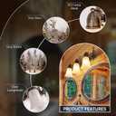 TOCHIC Rustic Bathroom Vanity Light Over Mirror, 3 Lights Farmhouse Bathroom Light Fixtures, Western Moose Sconces Bath Vanity Wall Lighting for Mirror Cabinets, Powder Room, Living Room, 24" L