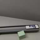 AOSKY Cordless Zebra Blinds for Windows Pull Down Roller Window Shades Dual Layer Light Filtering Privacy for Day and Night, Free-Stop Door Shades for Home Easy to Install (35" W X 48" HGrey)