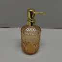 YunNasi Soap Dispenser with Pump, Refillable Liquid Hand Soap Dish Soap Dispensers for Bathroom Counter, Kitchen Sink (Amber)