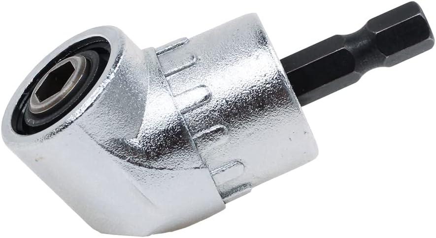 AUTOTOOLHOME Right Angle Drill Driver 105 Degree Right Angle Drill Attachment Power Screwdriver Drill Adapter for Tight Spaces Quick Change Impact Drive and Magnetic Bit Socket
