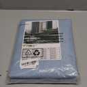 LAMIT 100% Blackout Stone Blue Linen Curtains, 63 Inches Linen Textured Thermal Bedroom Curtains Back Tab and Rod Pocket Neutral Panels with White Liner for Boys' Room, 2 Panels, 52 x 63 Inch