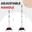 Heavy Duty Broom, 55 Inch Long Handle Outdoor Large Angle Brooms, Commercial Broom for Sweeping Indoor, for Home Garage Kitchen Office Courtyard Lobby Patio Lawn Concrete