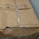 SUPERJARE 35.4" White and Gold Desk with 2 Drawers, Modern Makeup Vanity with Padded Stool, Small Computer Desk Home Office Desk for Writing Study Bedroom