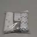 American Baby Company 3 Pack 100% Natural Cotton Fitted Mini Crib Sheets 38" x 24" - Soft & Breathable Small Nesting Portable Sheets, Fits Pack N Play Mattresses, Gray Star/Zigzag, for Boys & Girls