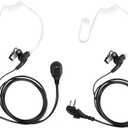 Undercover VOX Radio Earpiece with Ptt Mic Walkie Talkie Acoustic Headset for Hyt Hytera 2 Pin BD402i BD502i BD612i BD 500 510 550 610 EAM122Pack)
