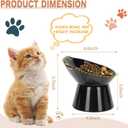 Detachable Elevated Cat Bowls, 15° Tilted Raised Cat Food Bowl Anti-Vomiting,Whisker Friendly, Adjustable Cat Dishes for Protecting Spine,Adult Kitten