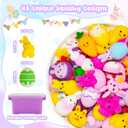48PCS Easter Squishies for Plastic Egg Fillers, Easter Mochi Squishy Toys for Eggs Hunt Games, Easter Fidget Toys for Kids, Toddlers & Teens, Gifts, Easter Basket Stuffers, Classroom Prizes