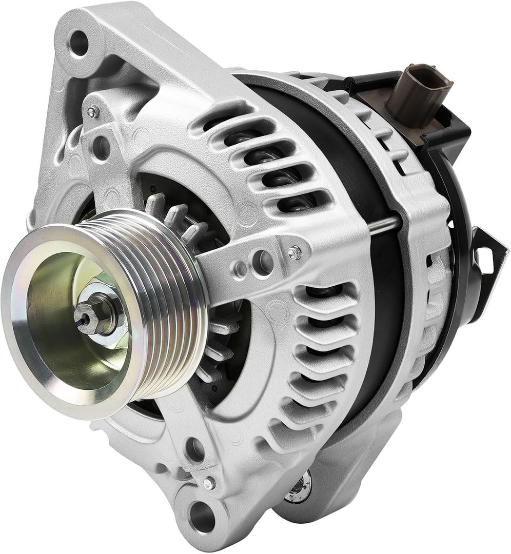 11390N New Alternator Compatible with 2.4L L4 Honda Accord 2008 2009 2010 2011 2012, Acura TSX 2009 2010 2011 2012 2013 2014, Replace# 130A, 12V, CW, 7-Groove Pulley, 11390, 1042105890, 12870