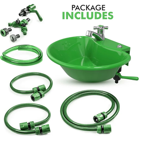 Ideaworks Water Fountain and Faucet 2 in 1 Design Silver