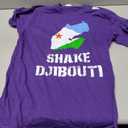 Funny SHAKE DJIBOUTI T-Shirt (Purple, S)