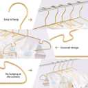 20 Pack Gold Aluminum Hangers, 12.6 Inch Children Baby Hanger, Sturdy Metal Children Clothes Hanger for Wardrobe, Space-Saving Toddler Hanger
