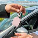 ULTECHNOVO Earbud Protective Carrying Case Portable Earbud Bag with Durable Pu Material Compact Headphone Case for in-Ear Earphones and Accessories (Pink)