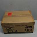 Charmount 100Pcs 12 Oz Christmas Disposable Paper Coffee Cups with Lids, To Go Coffee Cups for Hot Chocolate, Cocoa, Hot Tea, Drinks and Christmas Party and Coffee Bars Decoration Supplies