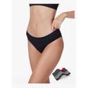 Period Swimwear-Menstrual Swimwear Bikini Bottoms-Black Mid Waisted Leakproof Swim Bottoms for Teens, Girls, Women size Small
