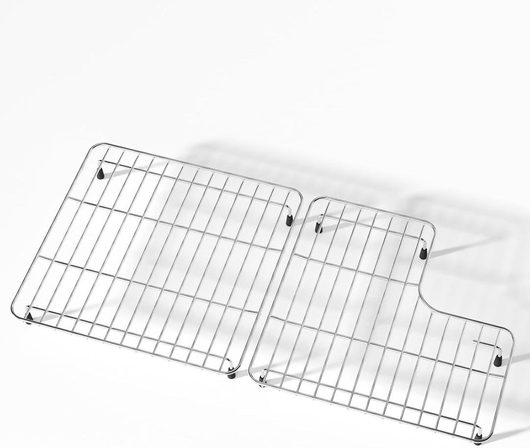 Sink Protectors for Kitchen Sink for Kohler K-6488 K-6 489 K-6639-ST, Sink Grate Grid for Bottom of Sink, Metal Sink Rack, Bottom Basin Rack, Stainless Steel,