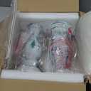 Seealle Farmhouse Table Lamps Set of 2 - Rustic Lamp for Bedroom Living Room, 22" Boho Bedside Lamps for Night Stands End Table Office Desk Lamp Nightstand Clearance with Linen Shades(Washed Blue)