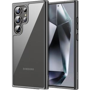 JETech Case for Samsung Galaxy S24 Ultra 5G, Non-Yellowing Shockproof Bumper Protective Phone Cover, Anti-Scratch Hard PC Back (Black)