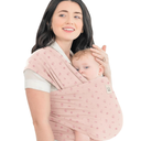 KeaBabies Baby Wrap Carrier  All in 1 Original Baby Carrier Newborn to Toddler Sling, Easy to Wear, Hands Free Bonding, Lightweight, Breathable Infant Wraps (Pink Daisies)