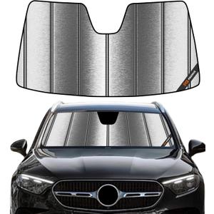Pigenius Windshield Sun Shade for Mercedes-Benz GLE/GLS SUV 2020-2026 Front Window Sunshade - Metallic